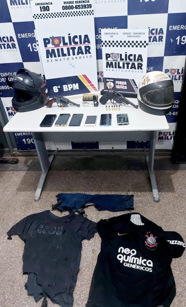 Polícia Militar prende cinco faccionados após tentativa de homicídio em Cáceres-MT