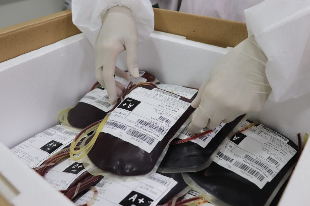 Rede Hemo de Goiás envia 300 bolsas de sangue para Pernambuco e Rondônia