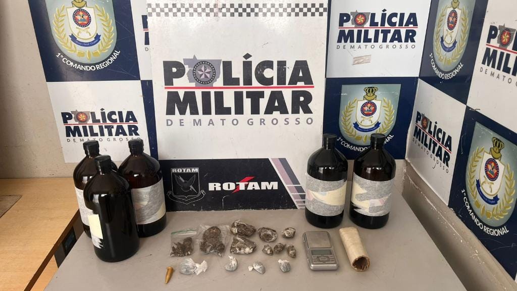 Rotam prende homem em flagrante por tráfico de drogas em Cuiabá-MT