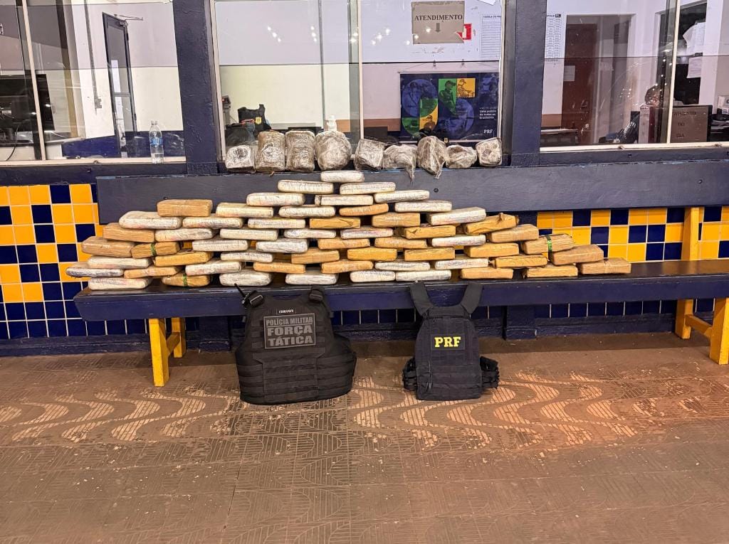 Ação integrada da Força Tática e PRF apreende 73 quilos de supermaconha em Rondonópolis-MT