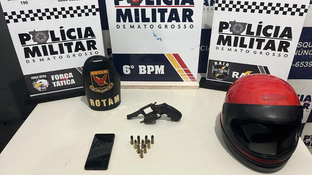 Dois faccionados são presos pela PM após invadirem residência em busca de rival em Cáceres-MT