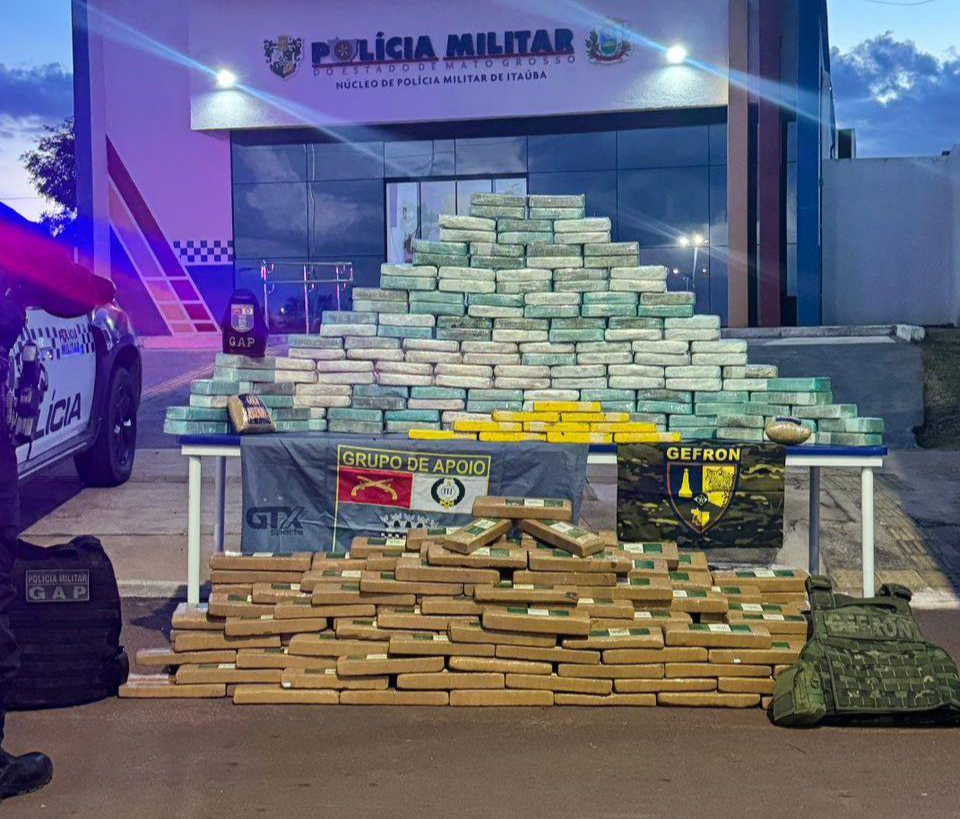 Polícia Militar de MT registra aumento de 19% em número de apreensões de drogas em janeiro deste ano