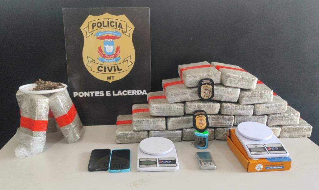 Polícia Civil desarticula esquema de distribuição de entorpecentes em Pontes e Lacerda-MT