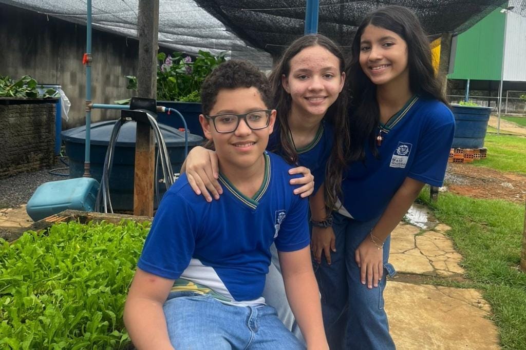 Escola Estadual de MT desenvolve projeto que leva alunos da horta ao prato em aulas de tecnologia e sustentabilidade