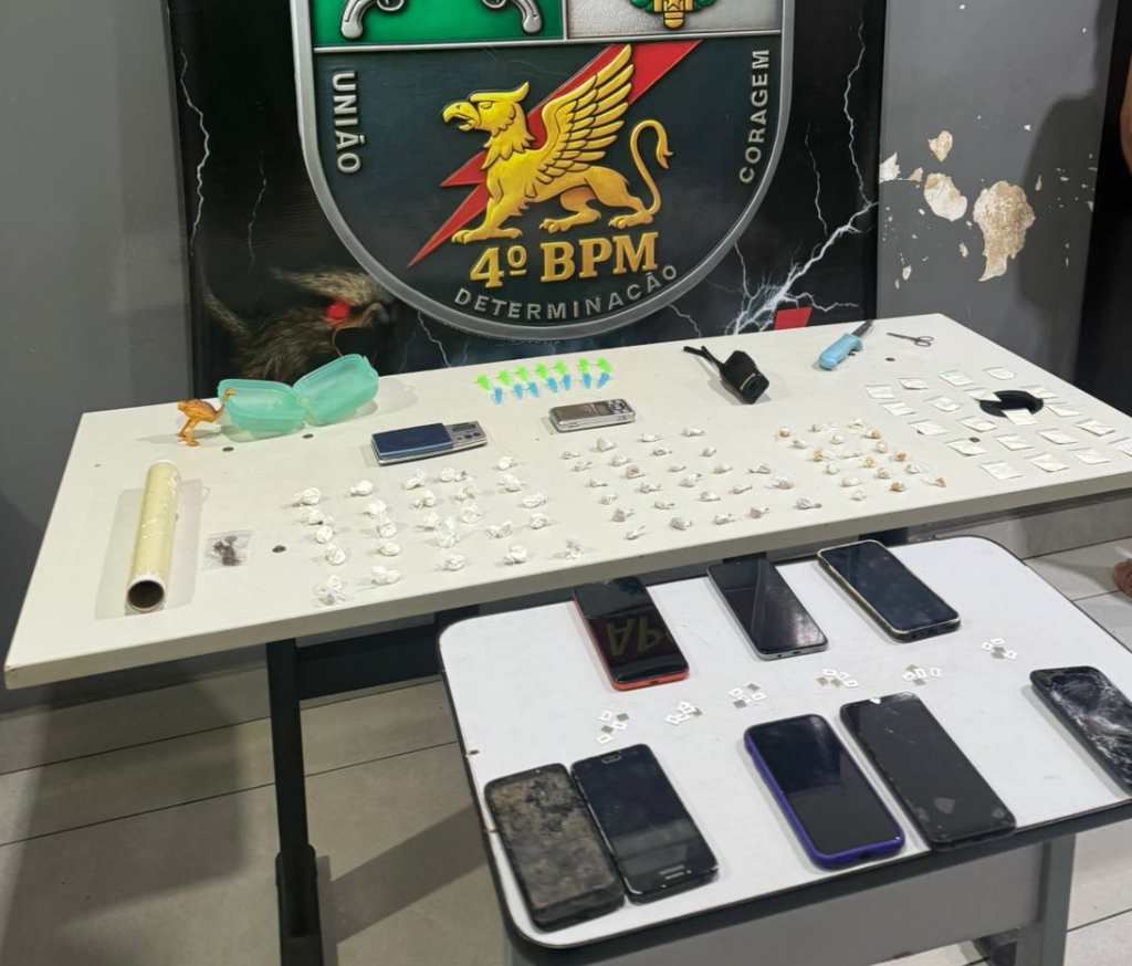 Polícia Militar prende quatro pessoas por tráfico de drogas e estelionato em Várzea Grande-MT