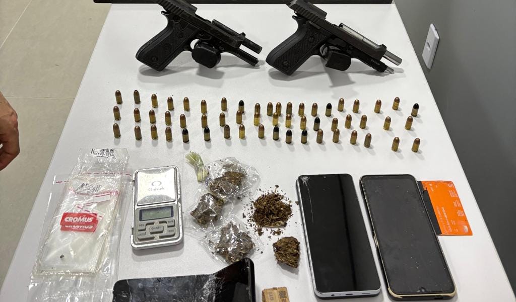 Polícia Civil prende suspeitos por tráfico de drogas, associação criminosa e porte ilegal de arma de fogo em Guarantã do Norte-MT