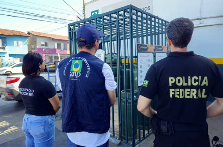 Procon de MS, ANP e PF fiscalizam revenda de gás de botijão em Campo Grande-MS