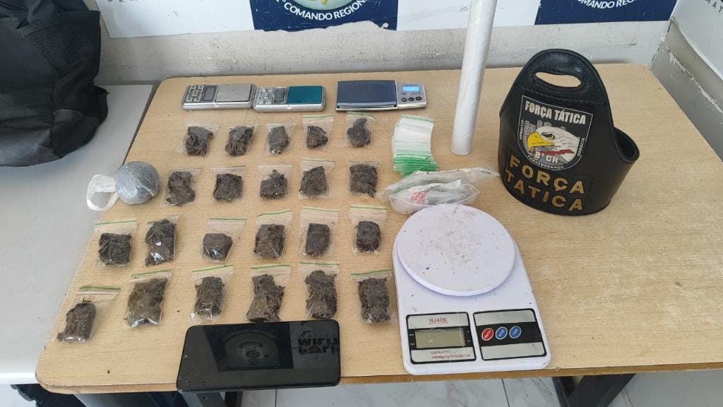 Força Tática prende faccionado em flagrante por tráfico de drogas em Cuiabá-MT