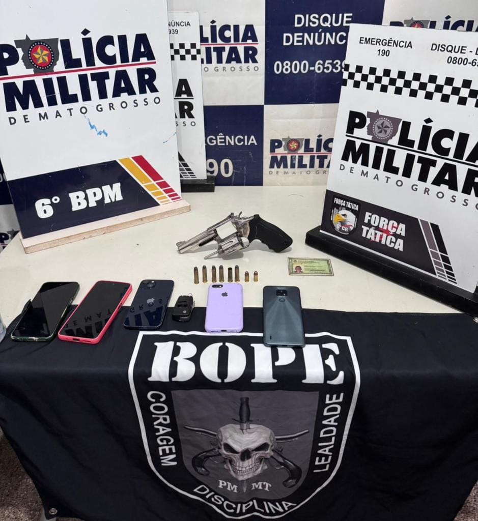 Polícia Militar detém quadrilha suspeita por homicídio em Cáceres-MT