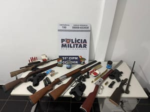 Patrulha Rural prende cinco homens e apreende nove armas de fogo em Colíder-MT