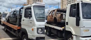 Patrulha Detran GO recolhe carcaças e veículos abandonados em Goiânia