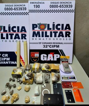 PM prende três faccionados por tráfico de drogas e apreende dois quilos de entorpecentes