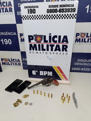 Polícia Militar prende dois homens e apreende armas de fogo em Cáceres-MT
