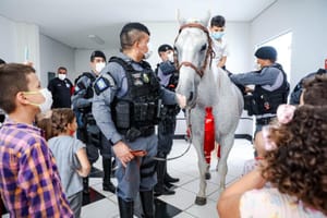 Cavalaria da PM MT registra mais de 3,5 mil atendimentos em projeto de equoterapia