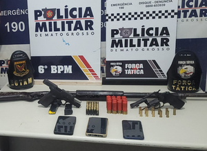 Polícia Militar prende três faccionados suspeitos de tentativa de homicídio em Cáceres-MT