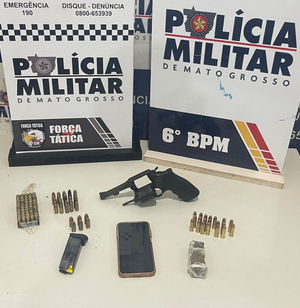Polícia Militar detém cinco faccionados, apreende arma de fogo e munições