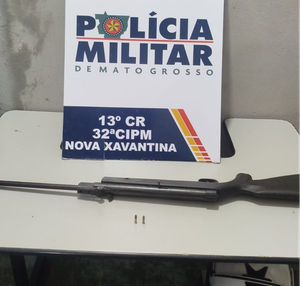 Homem é preso pela PM por descumprimento de medida protetiva, ameaça e porte ilegal de arma