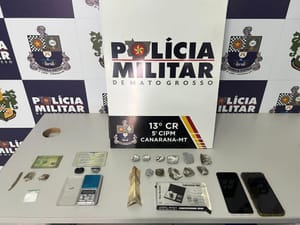 Três homens são presos em flagrante pela PM suspeitos por tráfico de drogas
