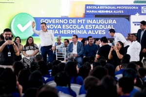 Governo de MT inaugura nova escola no CPA 4 e amplia oferta de vagas na rede estadual
