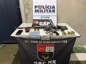 Polícia Militar prende faccionado com armas de fogo e munições em Nova Xavantina-MT