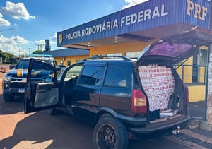PRF apreende cigarros contrabandeados em Dourados (MS)