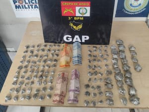 Polícia Militar prende homem com 134 porções de maconha em Cuiabá-MT