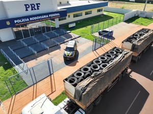 PRF apreende 220 pneus em Dourados (MS)