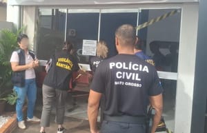 Polícia Civil de MT cumpre mandado em laboratório investigado por falsidade ideológica e documental
