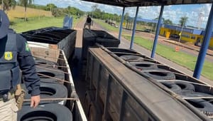 PRF apreende 545 pneus de origem estrangeira em Caarapó (MS)
