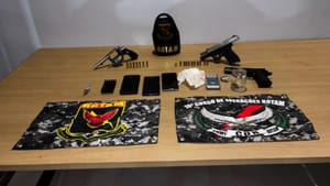 Rotam prende cinco faccionados com drogas e armas de fogo em Pontes e Lacerda-MT