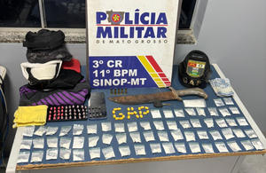 Polícia Militar de MT apreende dupla por sequestro mediante tortura e 431 porções de drogas