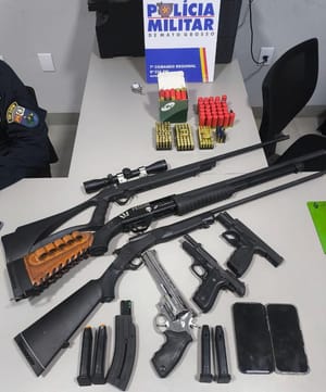 Operação Território Livre prende 35 pessoas e apreende 8 armas na região de Tangará da Serra-MT