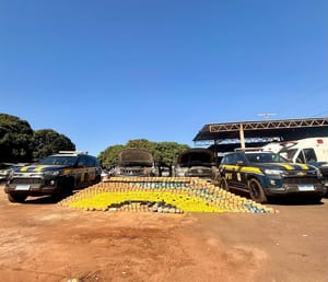PRF apreende 591 Kg de cocaína em Campo Grande (MS)