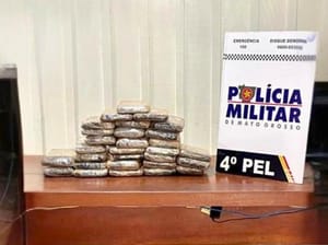 Polícia Militar prende homem com 36 quilos de pasta base de cocaína em Nova Bandeirantes-MT