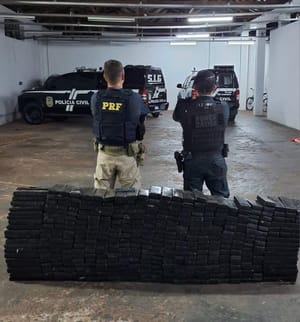 PRF e PM apreendem 353 Kg de maconha em Nova Andradina (MS)